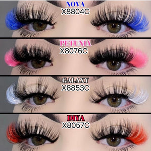 Colorful Synthetic Lashes(MOQ 20)