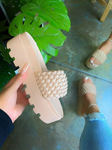 Women Open Toe Platform Slipper