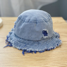 Load image into Gallery viewer, Summer Outdoor Hat Denim Bucket Hat
