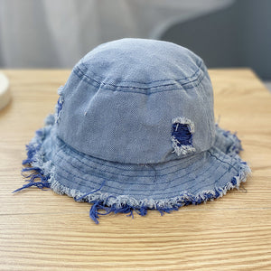 Summer Outdoor Hat Denim Bucket Hat