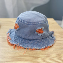 Load image into Gallery viewer, Summer Outdoor Hat Denim Bucket Hat
