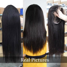Load image into Gallery viewer, 4x4 Closure Wig HD Wig 100% Human Hair Wigs Indian Virgin Hair
