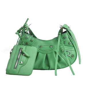 Women Rivet Shoulder Bag