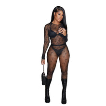 Load image into Gallery viewer, Women Mesh Perspective 2 pcs Stocking Set
