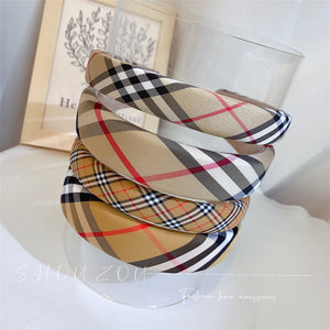 Inspired Plaid Headband (MOQ5)