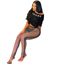 Load image into Gallery viewer, Mesh Diamond Bling Pants
