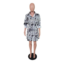 Load image into Gallery viewer, Spring Botton Shirt Dress
