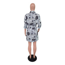 Load image into Gallery viewer, Spring Botton Shirt Dress
