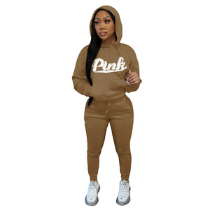 Pink Jogger 2 Pcs Fleece Set