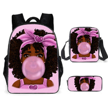 Load image into Gallery viewer, Customized Printed Book Bag 3 Pcs Set  Free Shipping
