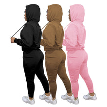 Load image into Gallery viewer, Pink Jogger 2 Pcs Fleece Set
