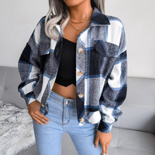 Load image into Gallery viewer, Plaid Shirt Jacket
