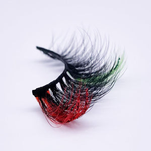 Synthetic Colorful Glitter Lashes （MOQ 10）