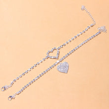 Load image into Gallery viewer, Heart Diamond Anklets(MOQ3)
