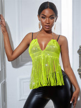 Load image into Gallery viewer, Diamond Fringed Camisole
