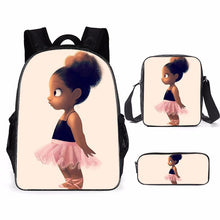 Load image into Gallery viewer, Customized Printed Book Bag 3 Pcs Set  Free Shipping
