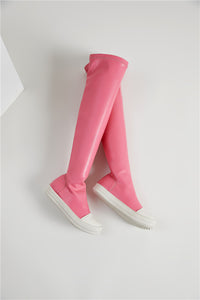 PU Knee Boots