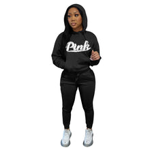 Load image into Gallery viewer, Pink Jogger 2 Pcs Fleece Set
