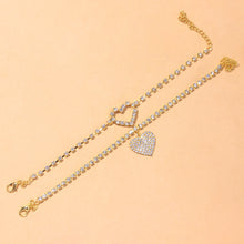 Load image into Gallery viewer, Heart Diamond Anklets(MOQ3)
