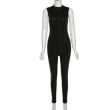 Load image into Gallery viewer, PU Sleeveless Jumpsuit
