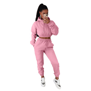 Women Fleece Jogger Set