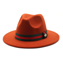 Load image into Gallery viewer, Fedora Hat with Bee(MOQ 5)
