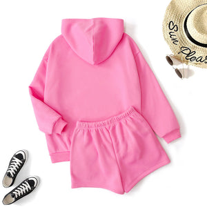 Hoodie Shorts Set