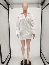 Load image into Gallery viewer, Satin Shirt Dress
