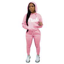 Load image into Gallery viewer, Pink Jogger 2 Pcs Fleece Set
