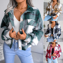 Load image into Gallery viewer, Plaid Shirt Jacket
