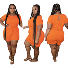 Load image into Gallery viewer, Plus Size Short Sleeve Jumpsuits
