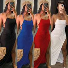 Load image into Gallery viewer, Backless Slit Dress
