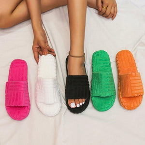 Terry Velvet Slides