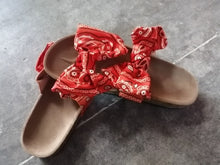 Load image into Gallery viewer, Double bowknot Bandana slipper
