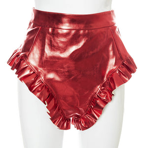 Shiny PU Shorts