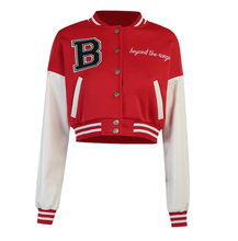 Load image into Gallery viewer, Women Baseball Uniform with Leather Sleeve
