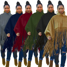 Load image into Gallery viewer, Winter Long Sleeve Tassels Top Cotton Material
