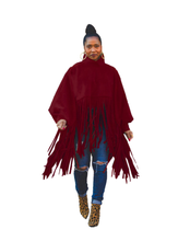 Load image into Gallery viewer, Winter Long Sleeve Tassels Top Cotton Material
