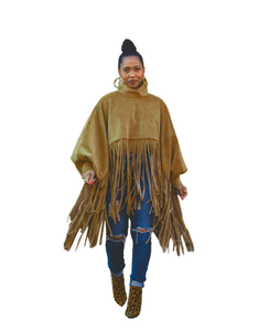 Winter Long Sleeve Tassels Top Cotton Material