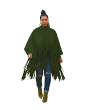 Load image into Gallery viewer, Winter Long Sleeve Tassels Top Cotton Material
