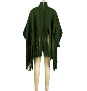 Winter Long Sleeve Tassels Top Cotton Material