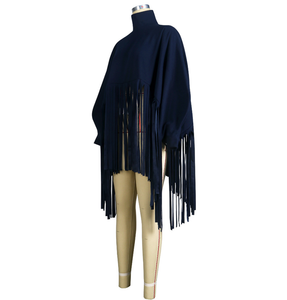 Winter Long Sleeve Tassels Top Cotton Material