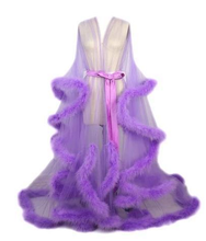 Load image into Gallery viewer, Furry See-Through Sexy Nightdress
