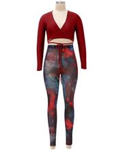 Load image into Gallery viewer, Causal Colorful Leggings 2 Pcs Sets
