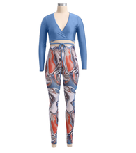 Load image into Gallery viewer, Causal Colorful Leggings 2 Pcs Sets
