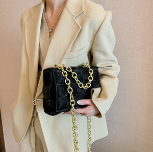 Suede Flap Bag