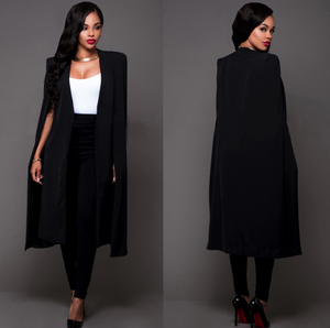 Women Plus Size Cape Blazer