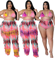 Load image into Gallery viewer, Plus Size Swimsuit 3 PCs Set
