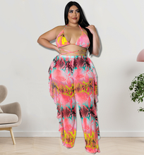 Load image into Gallery viewer, Plus Size Swimsuit 3 PCs Set
