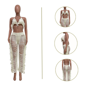 Women Bikini Tassel Pants Set